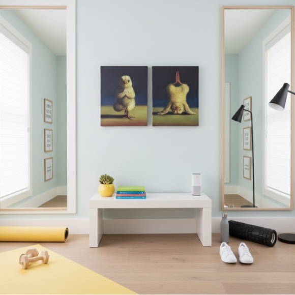 Adorable Chick Yoga Art Prints - Picture 1 of 3